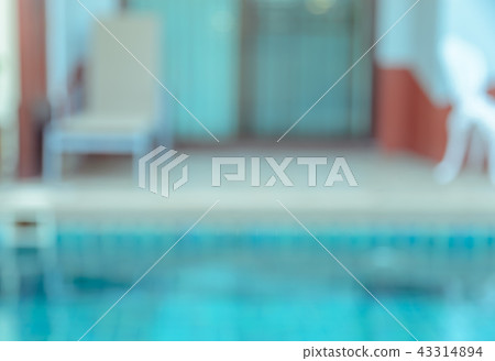Abstract blur outdoor swimming pool background Abstract blur outdoor swimming pool background 43314894