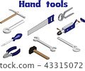 Vector isometric image of Hand Tools 43315072