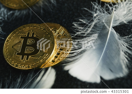 比特幣金幣虛擬貨幣金羽毛 比特幣金幣虛擬貨幣金羽毛 43315301