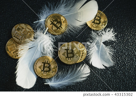 比特幣金幣虛擬貨幣金羽毛 比特幣金幣虛擬貨幣金羽毛 43315302