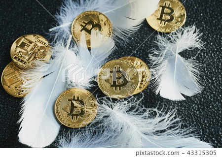 比特幣金幣虛擬貨幣金羽毛 43315305