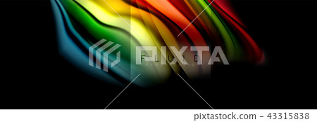 Rainbow fluid abstract shapes, liquid colors design, colorful marble or plastic wavy texture Rainbow fluid abstract shapes, liquid colors design, colorful marble or plastic wavy texture 43315838