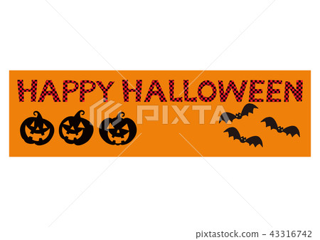 Halloween Banner Jack O Lantern Banner Stock Illustration
