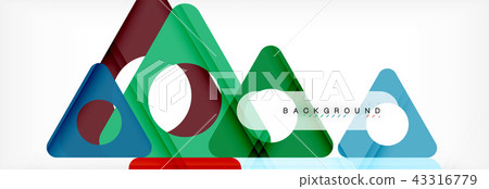 Circle and triangle abstract background Circle and triangle abstract background 43316779