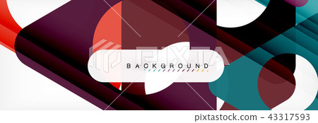 Circle and triangle abstract background 43317593