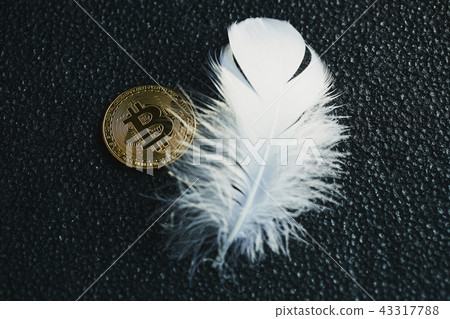 Bitcoin gold coin virtual currency gold feather Bitcoin gold coin virtual currency gold feather 43317788