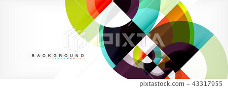 Vector circular geometric abstract background Vector circular geometric abstract background 43317955