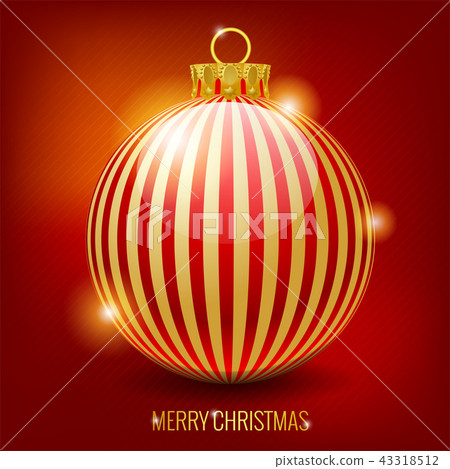 red christmas ball red christmas ball 43318512