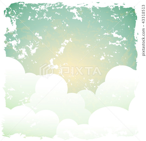 abstract retro background with blue sky and clouds abstract retro background with blue sky and clouds 43318513