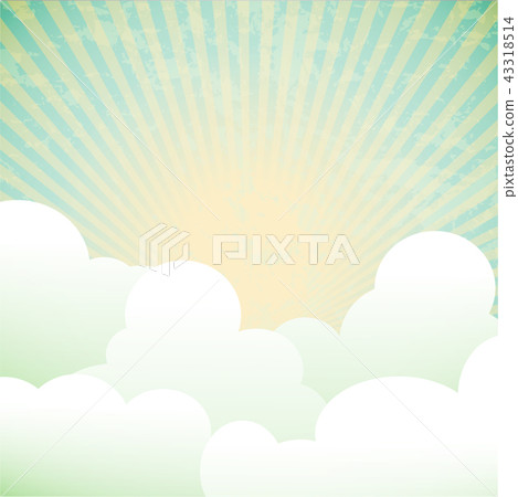 background with clouds and rays background with clouds and rays 43318514