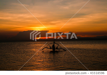 Sunset over the waters of Southeast Asia 43318596