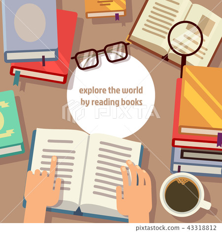 Books reading vector concept Books reading vector concept 43318812
