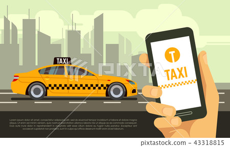 Taxi mobile app service 43318815