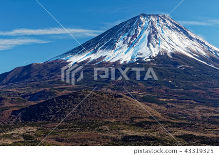 從Shoji湖看冬天的富士山 43319325