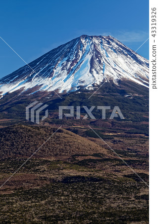 從Shoji湖看冬天的富士山 43319326