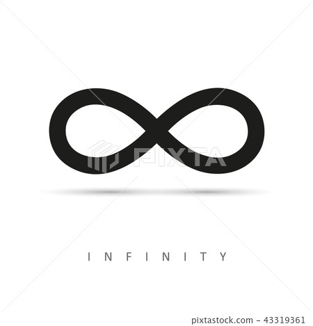 simple Infinity symbol black 43319361