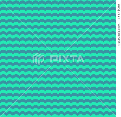 Turquoise and teal waves seamless pattern 43321066