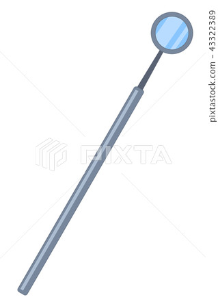 Colorful cartoon dental mirror Colorful cartoon dental mirror 43322389