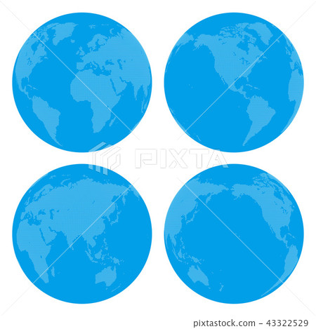 Dot world map 43322529