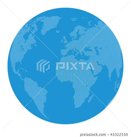 Dot world map 43322530
