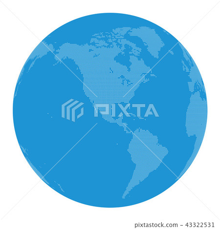 Dot world map 43322531
