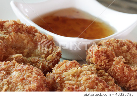 Homemade roasted beef pork fish meatballs white pl 43323783