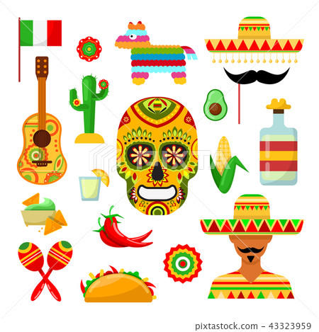 traditional Mexican attributes traditional Mexican attributes 43323959