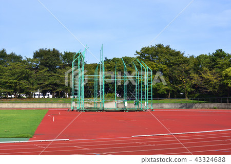 Field of athletics field 43324688