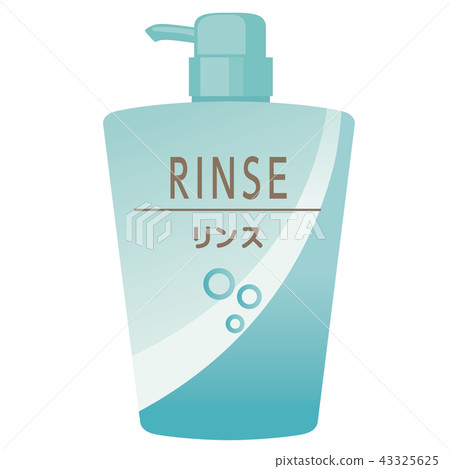 Rinse shampoo illustration Rinse shampoo illustration 43325625