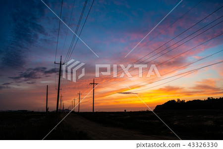 用桿子發光的風景 用桿子發光的風景 43326330