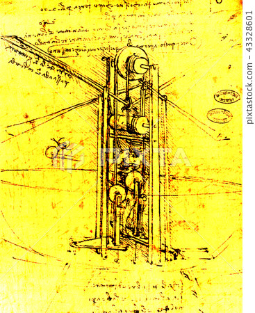 Biology, anatomy, drawing 43328601