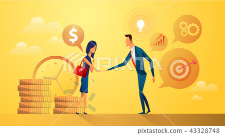 partnership concept business people buy and sell idea and goal partnership concept business people buy and sell idea and goal 43328748