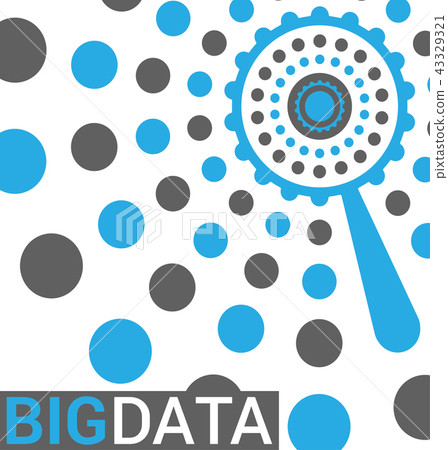 Big data visualization in flat vector style. 43329321