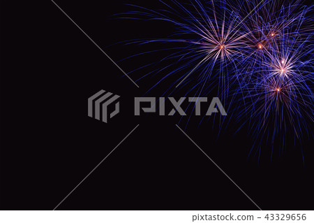 Colorful firework on the night sky Colorful firework on the night sky 43329656