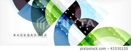 Vector circular geometric abstract background 43330120
