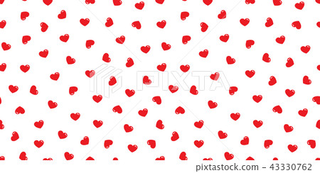 heart Seamless pattern vector valentine day love 43330762
