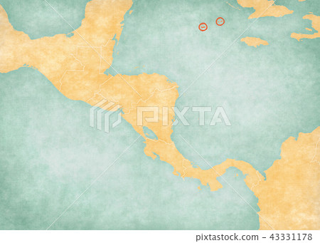 Map of Central America - Cayman Islands Map of Central America - Cayman Islands 43331178