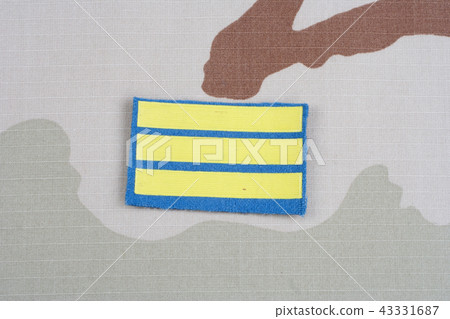 ARMY Sergeant rank patch on desert uniform ARMY Sergeant rank patch on desert uniform 43331687