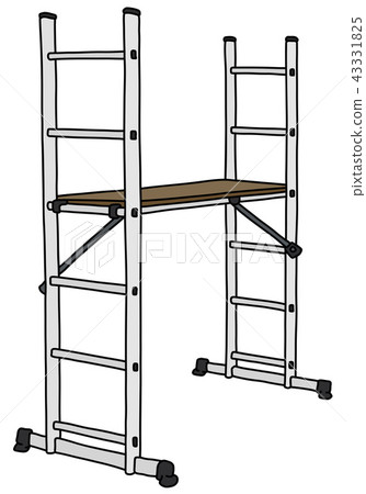 The metal small scaffolding The metal small scaffolding 43331825