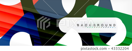 Geometric background, circles and triangles shapes banner. Illustration for business brochure or Geometric background, circles and triangles shapes banner. Illustration for business brochure or 43332204