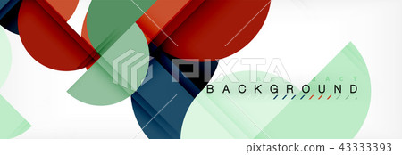 Semi circle abstract background, modern geometric pattern design. Business or technology 43333393