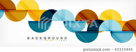 Modern geometrical abstract background - circles. Business or technology presentation design Modern geometrical abstract background - circles. Business or technology presentation design 43333445