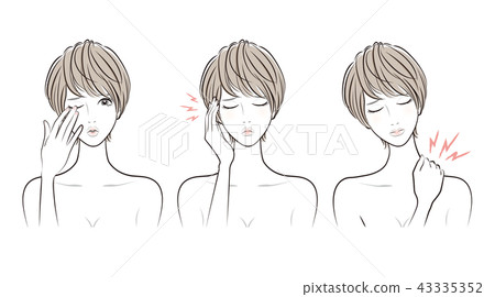Female facial expression 43335352