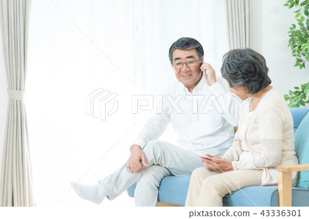 老夫婦高級銀一代祖父和奶奶 43336301