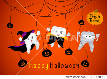 Funny cute cartoon tooth character. Funny cute cartoon tooth character. 43337093