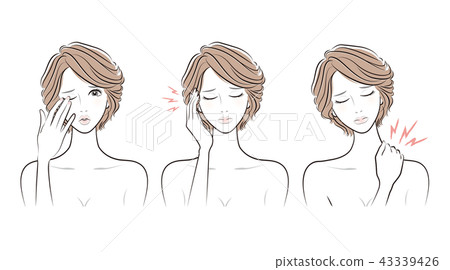 Female facial expression 43339426