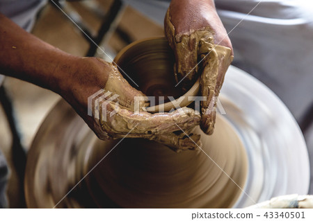 Pottery work process Pottery work process 43340501