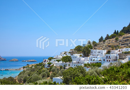 Greece summer trip, Lindos city of Rhodos island Greece summer trip, Lindos city of Rhodos island 43341203