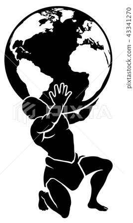 Atlas Titan Holding Globe Atlas Titan Holding Globe 43341270