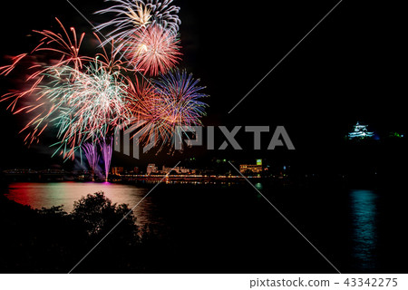Aichi Prefecture Inuyama Castle and Kiso River Japan Line Summer Festival Summer Night Fireworks Festival Night 43342275